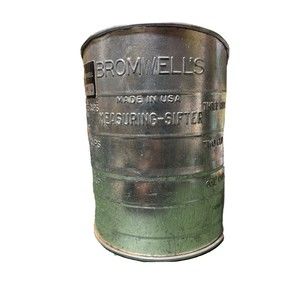 Vintage BROMWELL'S Flour Measuring Sifter Black Wood Handle and Knob 3 Cup Size